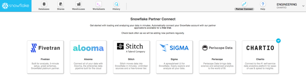 Chartio + Snowflake = Data for All in the Cloud | Blog image