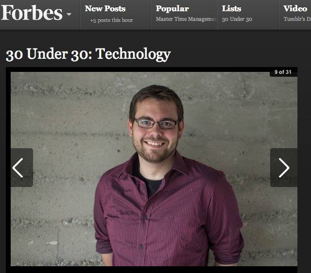 Dave Fowler Forbes 30 Under 30