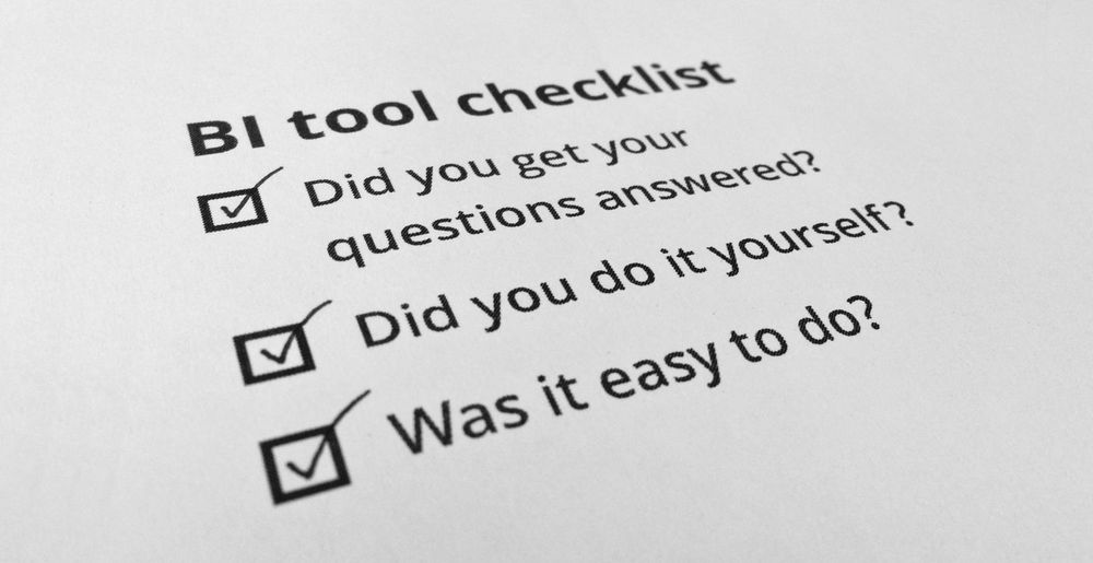 BI Tool Checklist