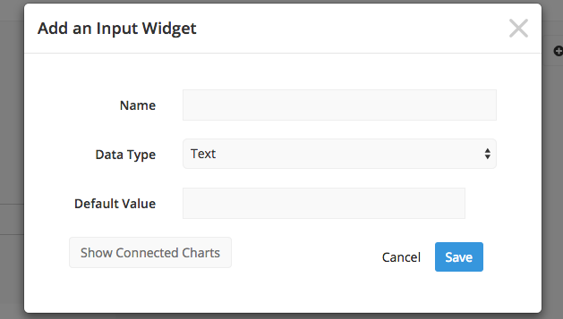 Add an input widget