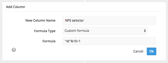 We added a column to each user with a selector based on the user's ID.