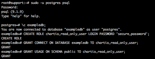 postgresql create database access privileges