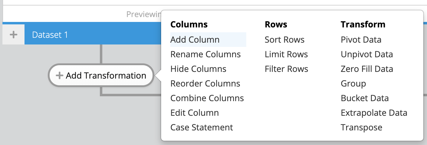 Add a column in the Data Pipeline