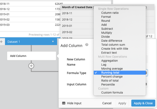 Use add column step in the pipeline to perform additional aggregations