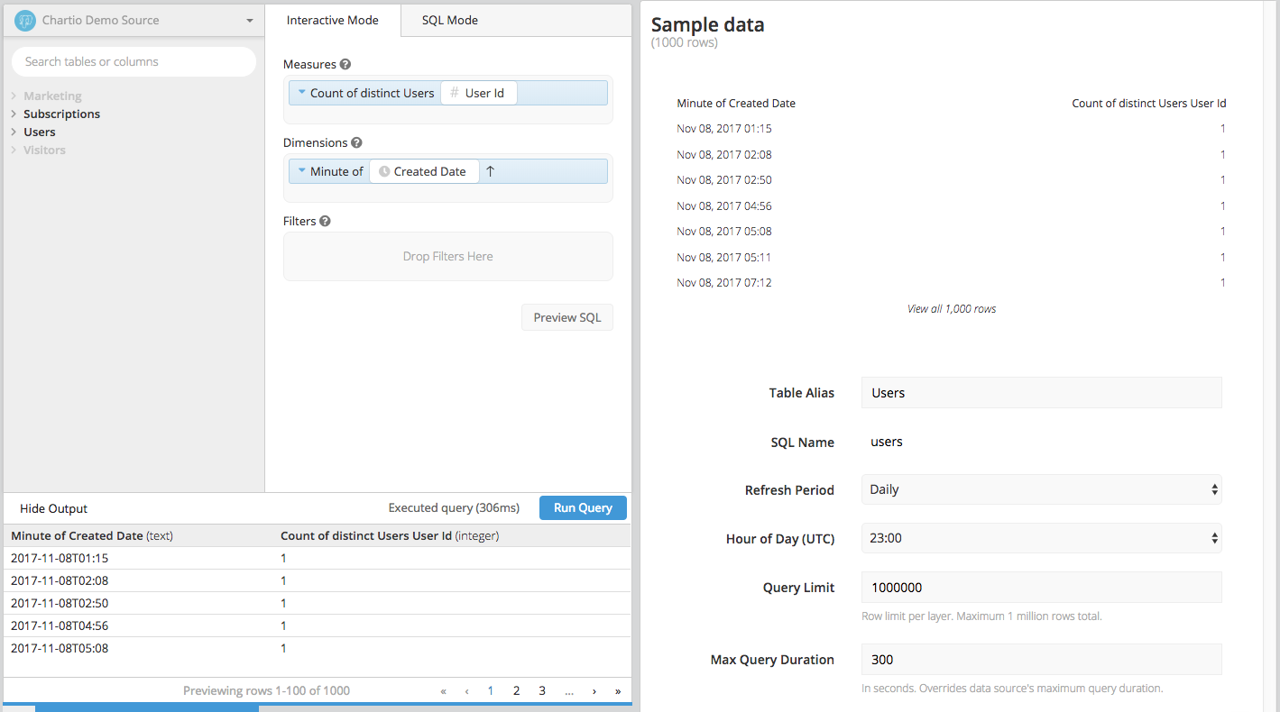 Data Store preview limit in Data Explorer