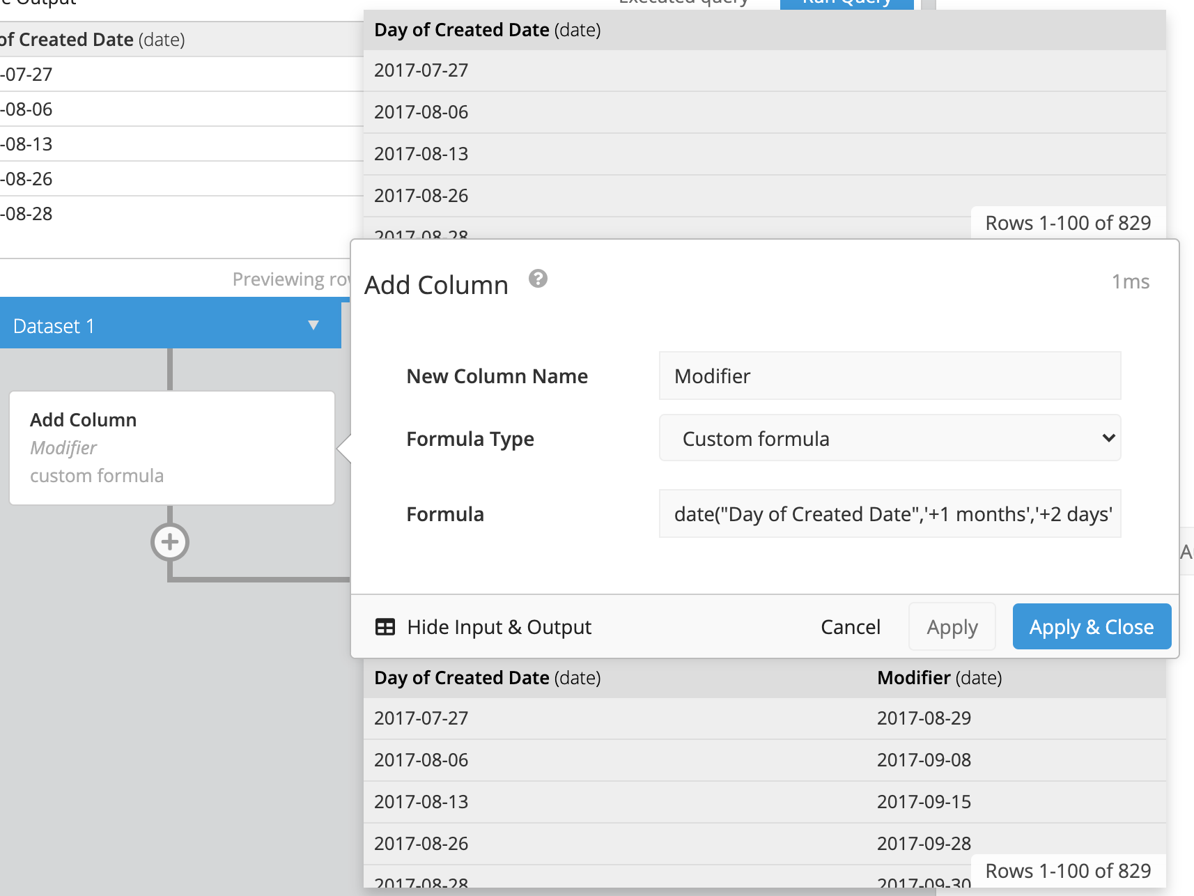 Add Column step in the Pipeline