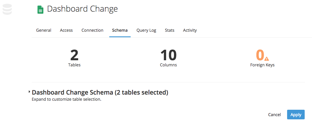 Connect Google Sheets to Chartio