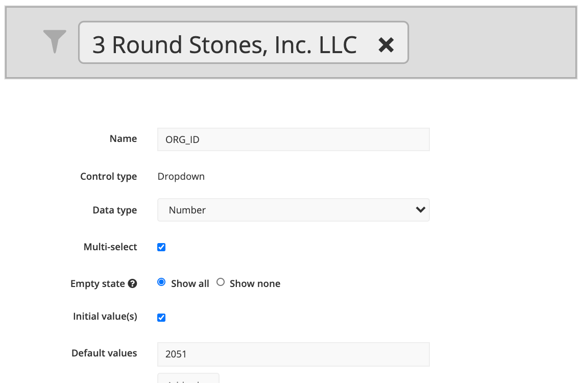 Use the key column's data type and key values for default values