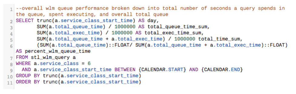 Break the query queue query down by summary