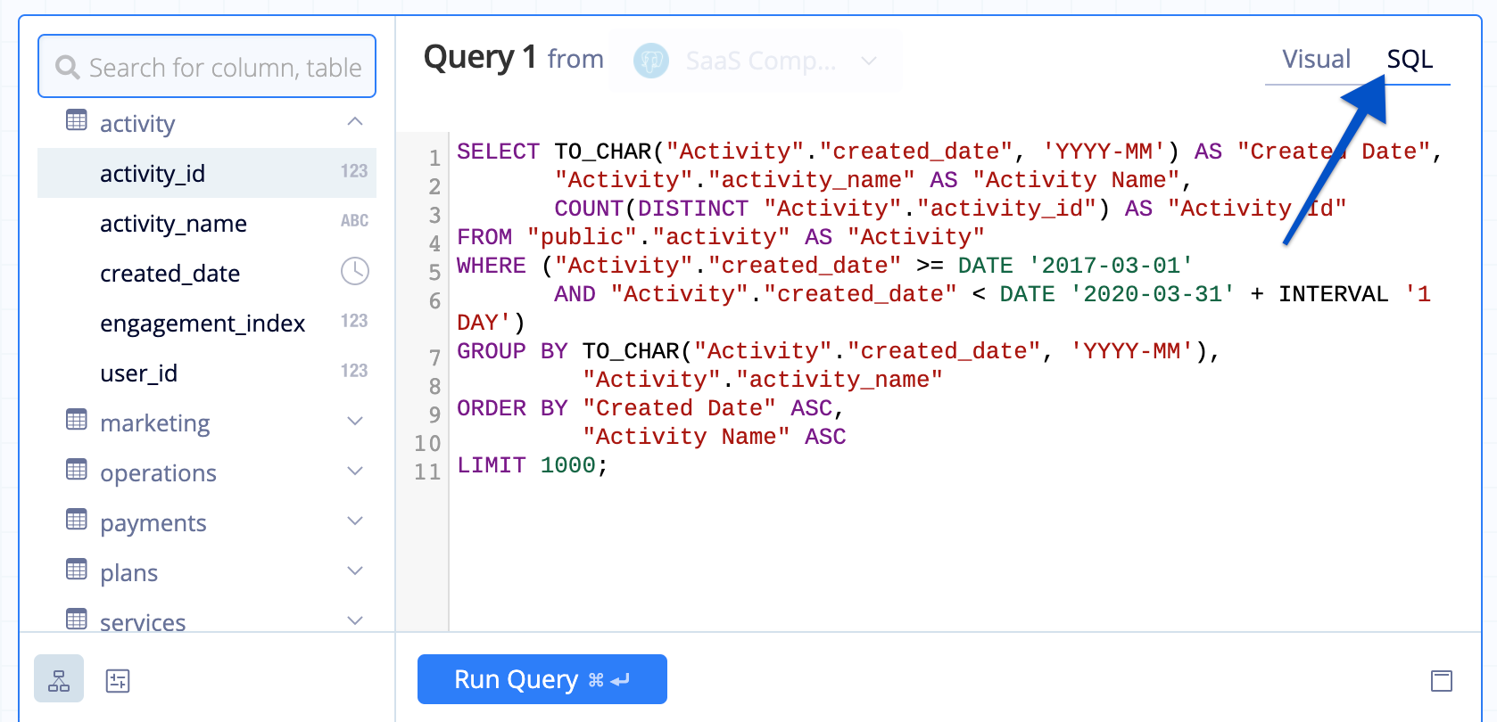 mirrorsync database name has a space