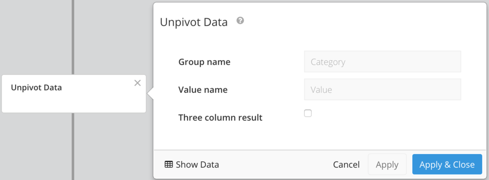 Unpivot data to convert back